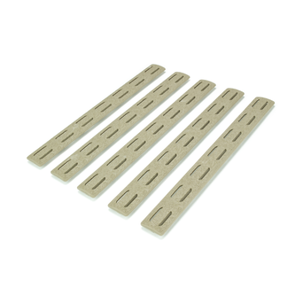 Panele ochronne do łoża w systemie M-LOK pięciopak BCM MCMR Rail Panel Kit Five Pack Flat Dark Earth