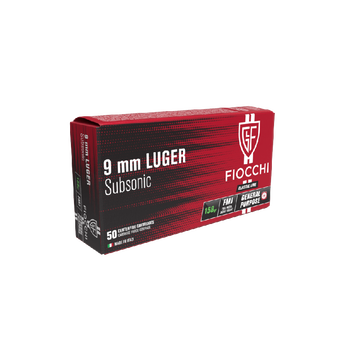 Fiocchi amunicja 9mm LUGER SUBSONIC FMJ 158gr