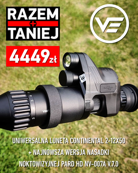 Zestaw Luneta Continental 2-12x50 + Pard HD NV-007A v.7.0