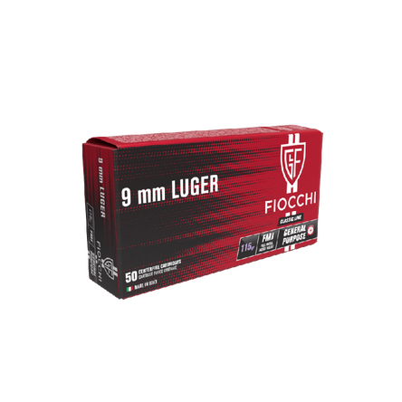 Fiocchi amunicja 9mm LUGER FMJ 115gr