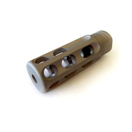 GoGun SuperComp XL .308 Muzzle Brake Titanium Bead Blasted Stealth Gray