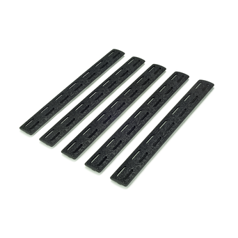 Panele ochronne do łoża w systemie M-LOK pięciopak BCM MCMR Rail Panel Kit Five Pack Czarny