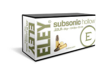 ELEY Subsonic Hollow 05400 .22LR 38gr