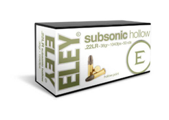 ELEY Subsonic Hollow 05400 .22LR 38gr