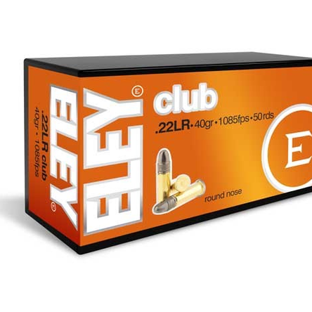 ELEY Club 02100 .22LR 40gr 1085fps